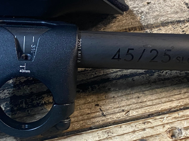 JN395 プロファイルデザイン PROFILE DESIGN 45/25 SLC カーボン TT DHバー Φ31.8 400mm