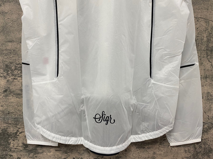JI120 シーガー Sigr 長袖 レインジャケット 白 XXL