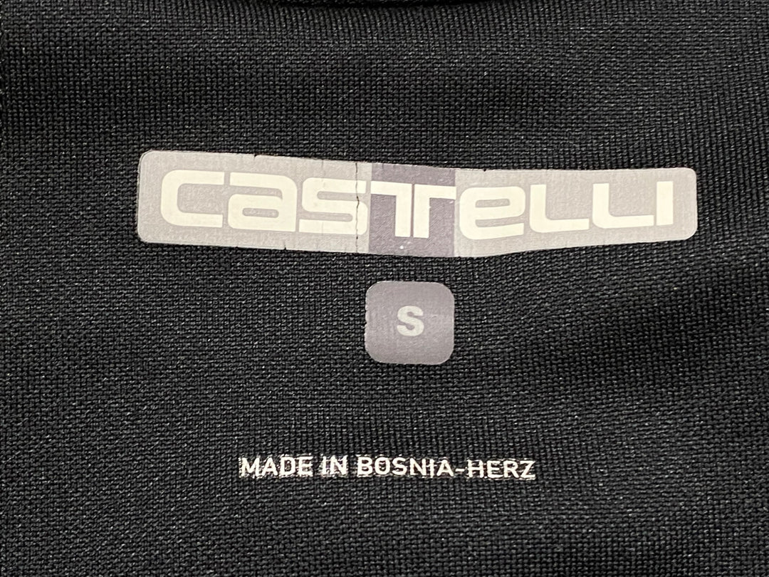 KE087 カステリ CASTELLI 長袖 サイクルジャケット GORE WINDSTOPPER 黒 S 裏起毛