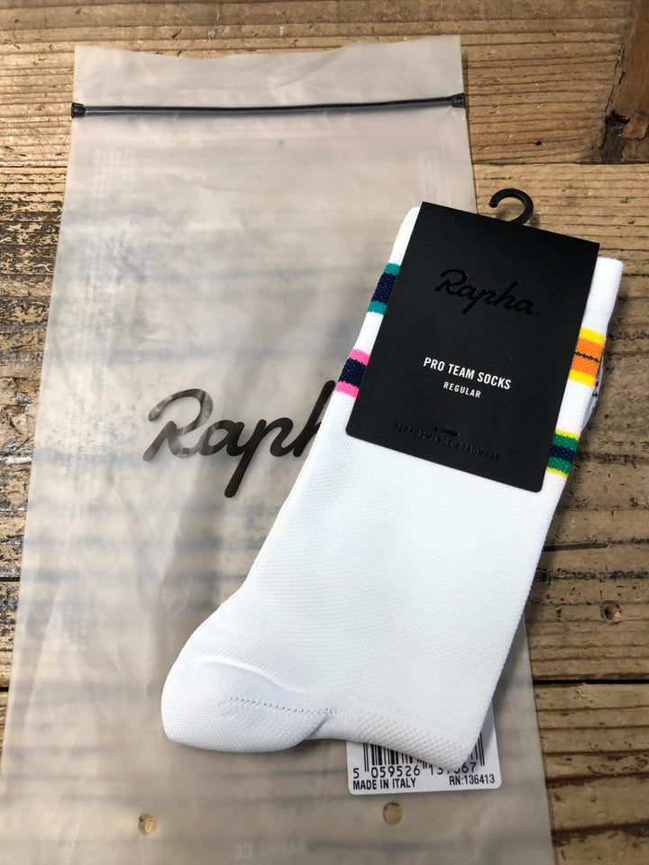 KD256 ラファ Rapha ANNUAL PRO TEAM SOCKS REGULAR サイクルソックス 白 L