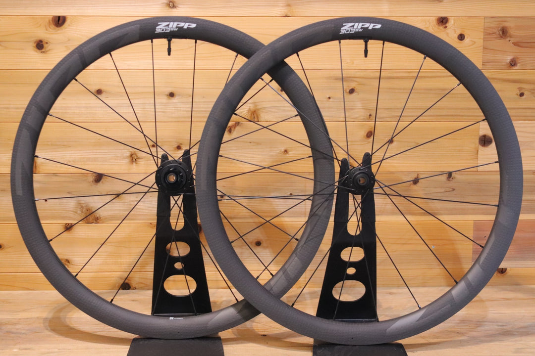 未走行 センサーモデル ジップ ZIPP 303 SW DISC シマノ 11S/12S 25㎜ フックレス カーボン チューブレス ロードバイク ホイールセット 【広島店】