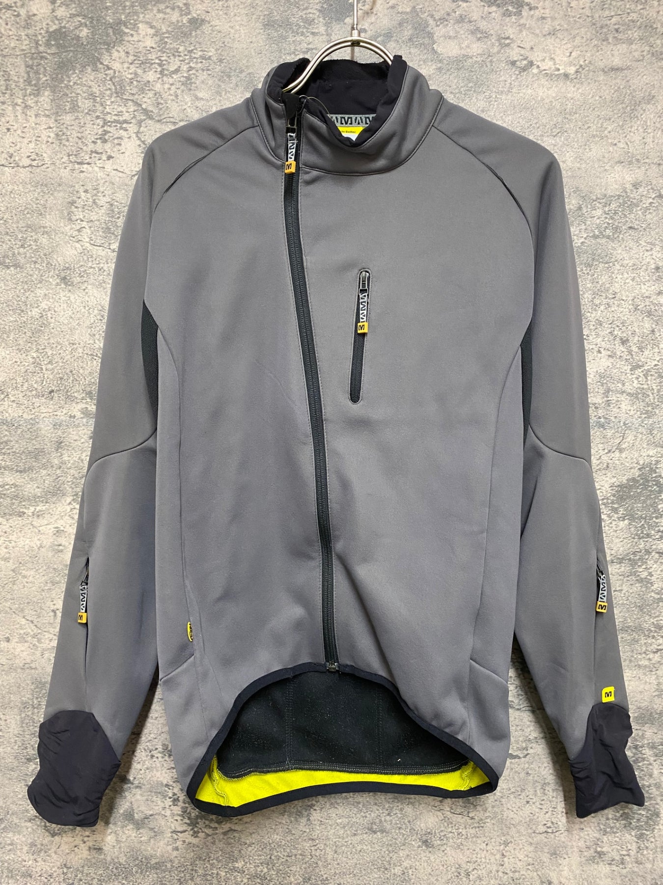 JR669 マヴィック MAVIC 長袖サイクルジャケット グレー M 裏起毛