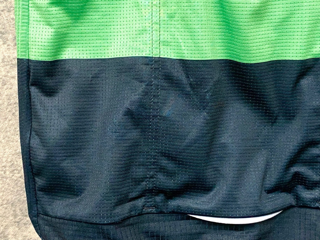 KN748 カフェドシクリステ Cafe du Cycliste ANGELINE 半袖 サイクルジャージ 緑 XS