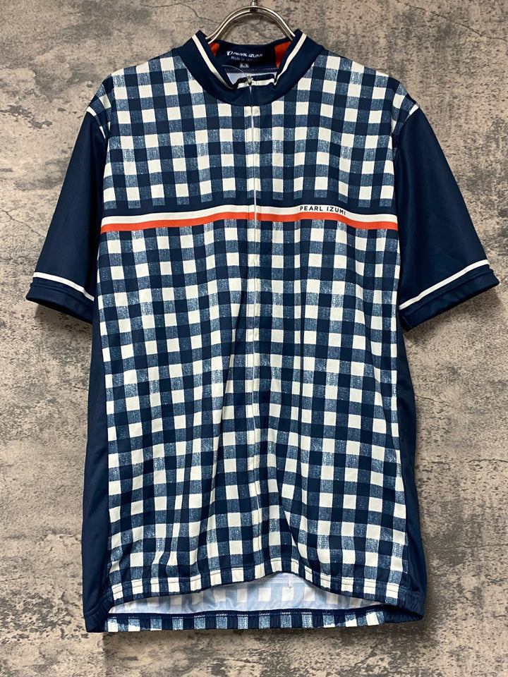 KK328 パールイズミ PEARL iZUMi 半袖 サイクルジャージ チェック XL
