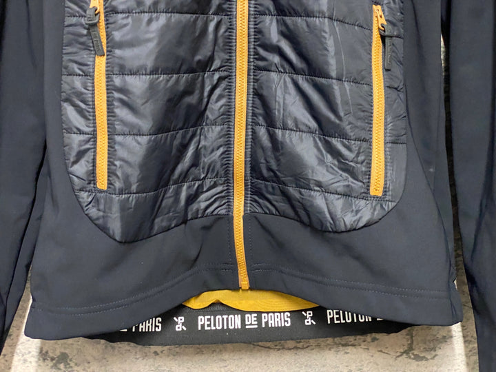 KG352 プロトンドパリ  Peloton de Paris Atlas Puffy Jacket /Gilet 長袖 サイクルジャケット ジレ 黒 S 裏起毛