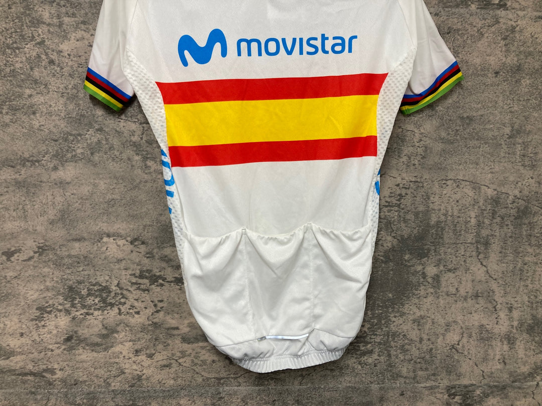 JS485 アレ ALE 半袖 サイクルジャージ 白 サイズ不明 movistar
