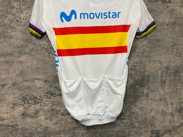 JS485 アレ ALE 半袖 サイクルジャージ 白 サイズ不明 movistar