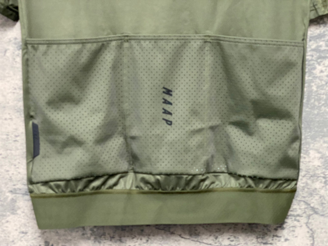 JT625 マープ MAAP TEAM FIT JERSEY 半袖 サイクルジャージ 緑 L