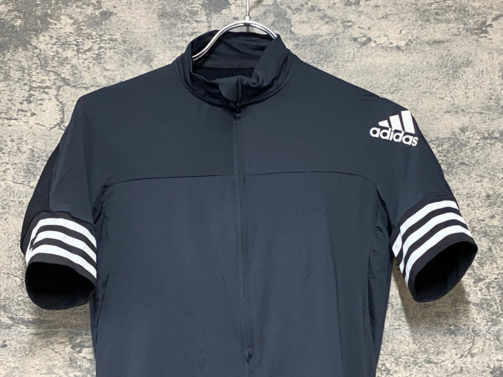 KH483 アディダス adidas 半袖 サイクルジャージ 黒 M