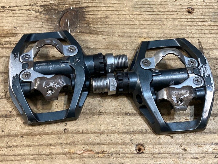 JZ350 シマノ SHIMANO PD-EH500 ビンディングペダル 片面フラット SPD ※錆あり,グリップピン欠品