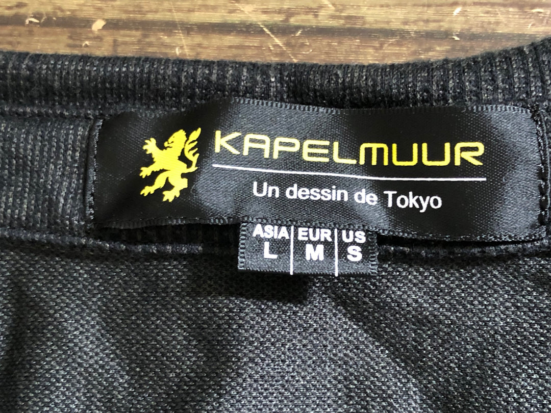 KE193 カペルミュール KAPELMUUR 長袖 サイクルシャツ 黒 ASIA L