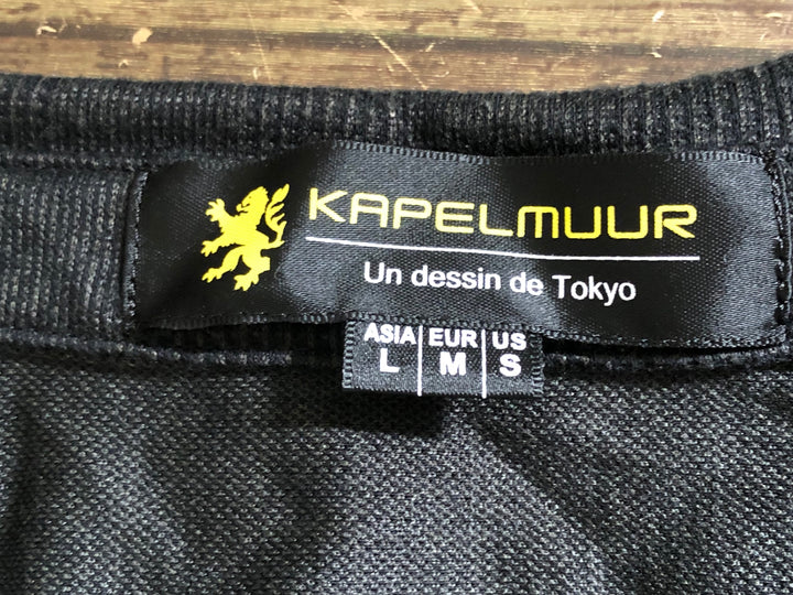 KE193 カペルミュール KAPELMUUR 長袖 サイクルシャツ 黒 ASIA L