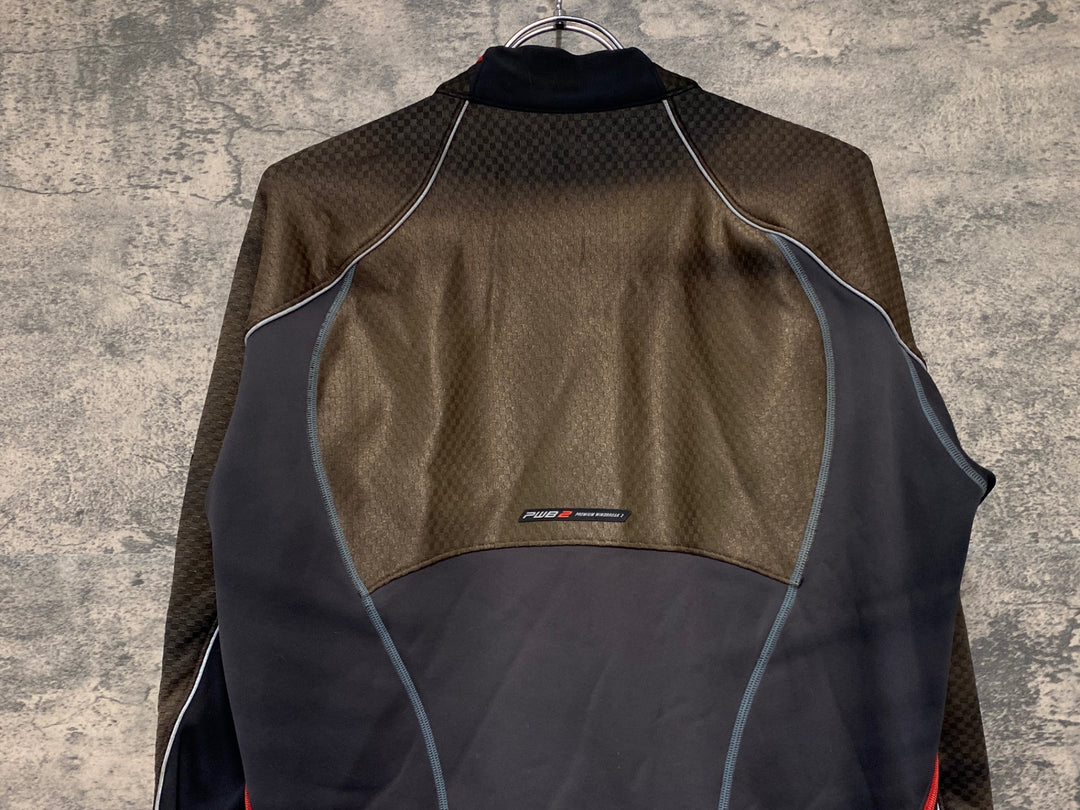 JV318 パールイズミ PEARL iZUMi 長袖サイクルジャケット 黒 M 裏起毛 日焼け 擦れ