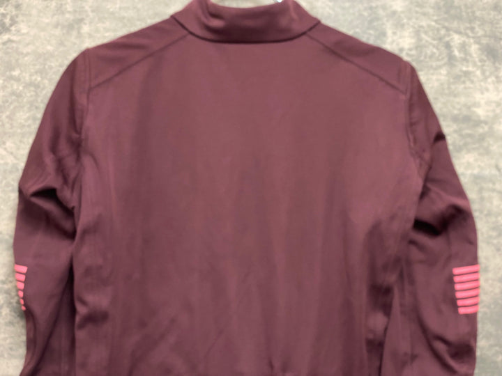 JV240 ラファ Rapha PRO TEAM SOFTSHELL JACKET 長袖 サイクルジャケット バーガンディ S