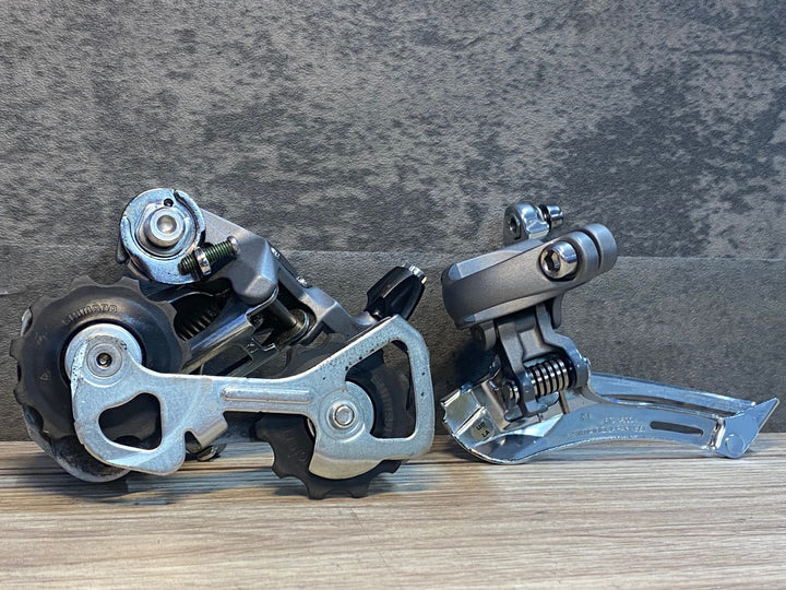 JN884 シマノ SHIMANO ティアグラ TIAGRA FD-4600 RD-4600 ディレイラーセット バンド式 Φ34.9 2x10S