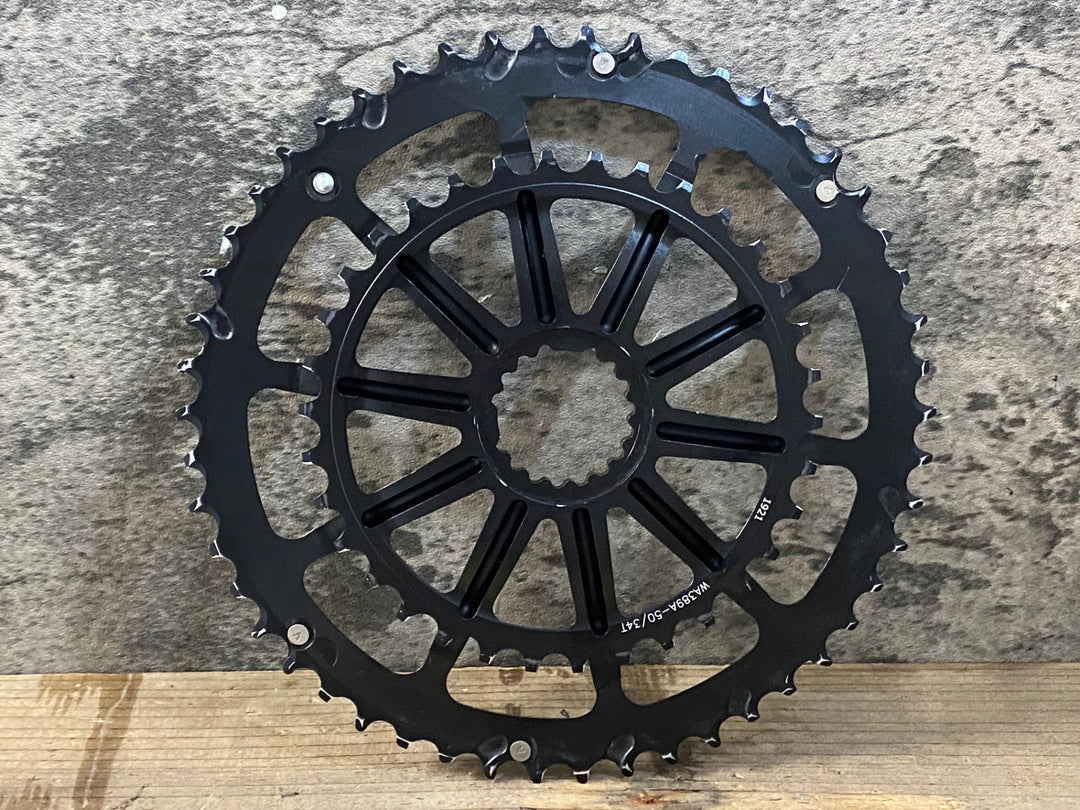 JS017 ホログラム HOLLOWGRAM OPI SPIDERING SL チェーンリング 50/34T アウターインナー一体型