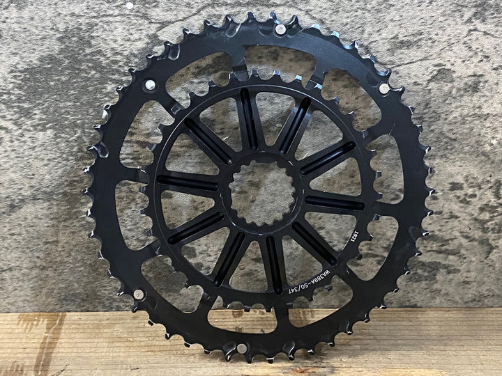 JS017 ホログラム HOLLOWGRAM OPI SPIDERING SL チェーンリング 50/34T アウターインナー一体型