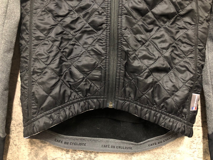 JE018 カフェドゥシクリステ CAFE DU CYCLISTE Heidi サイクル ダウンジャケット XS ブラック レディース 動物の毛