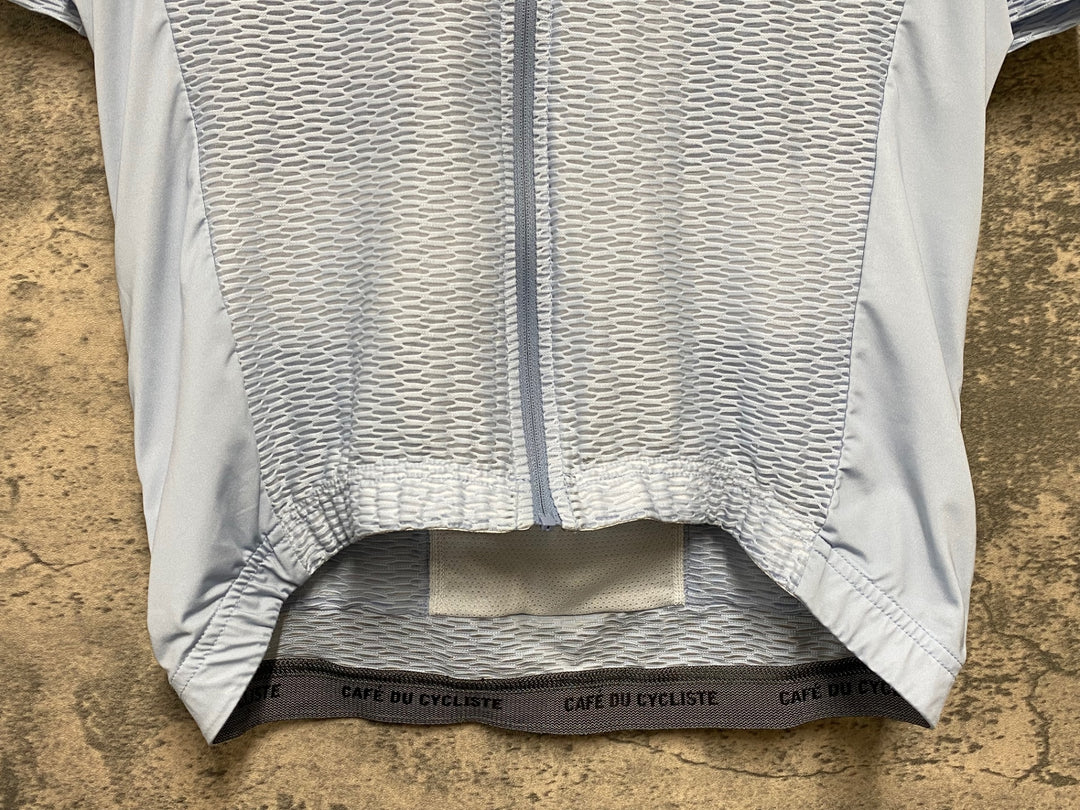KD863 カフェドシクリステ Cafe du Cycliste 半袖 サイクルジャージ 水色 M