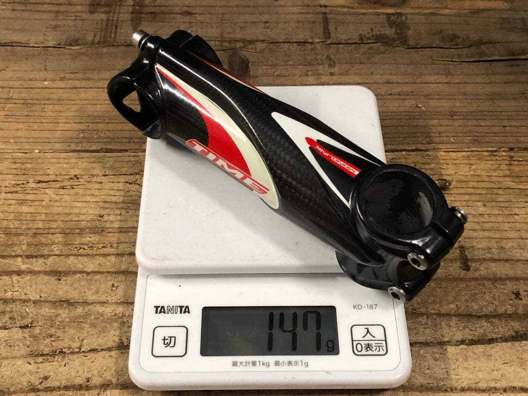 KN603 タイム TIME MONOLINK カーボン ステム 黒 赤 130mm Φ31.8 OS