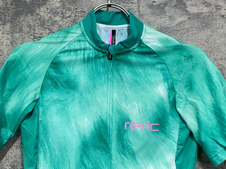JV989 レリック reric Fuzzy Womens Standerd Jersey 半袖 サイクルジャージ レディース S 緑