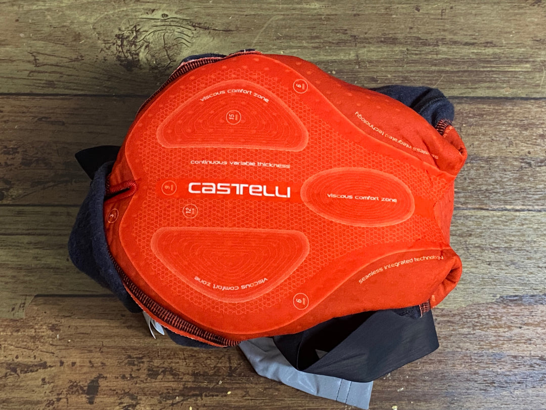 JS471 カステリ CASTELLI NANOFLEX PRO BTIGHT ビブタイツ 黒 S 裏起毛