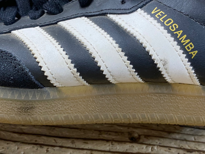 KG505 アディダス adidas ベロサンバ VELOSAMBA ビンディングシューズ 2穴 黒 26.5cm