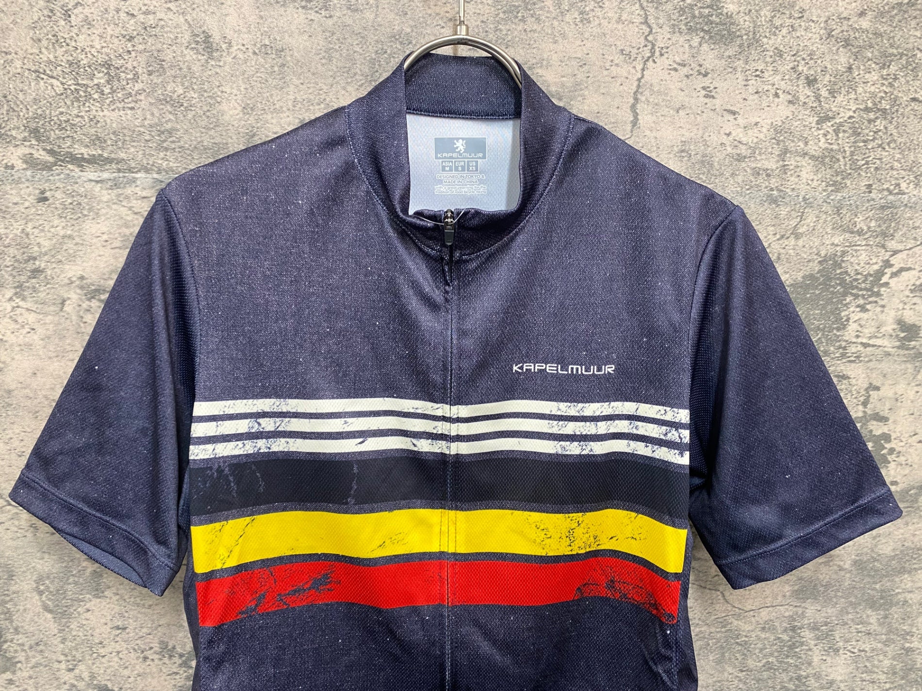KA767 カペルミュール KAPELMUUR 半袖 サイクルジャージ 黒 グレー M