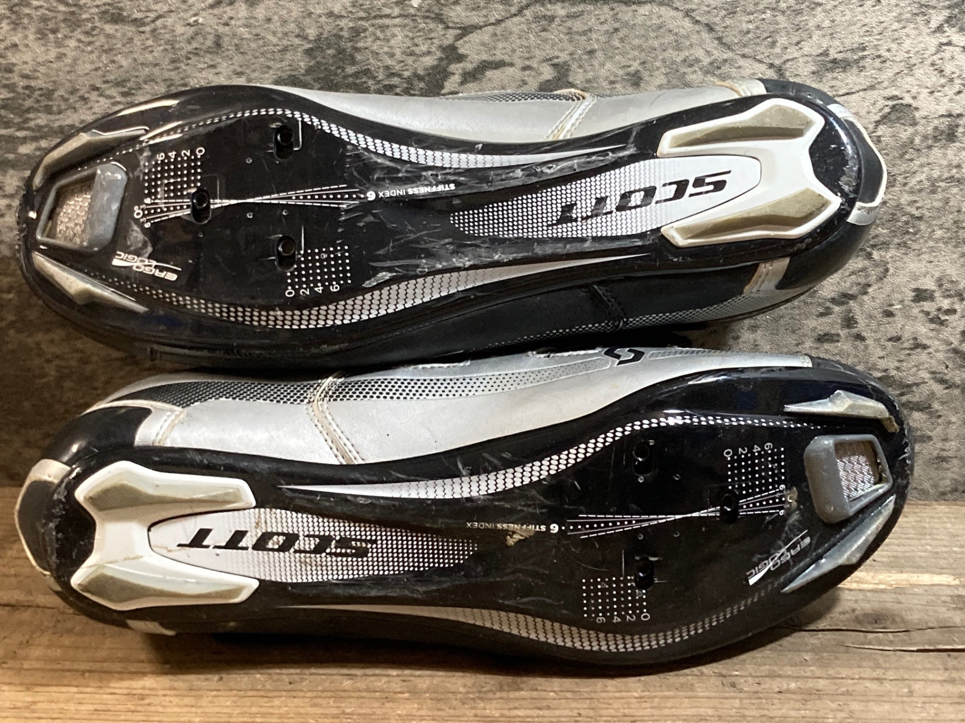 KE358 スコット SCOTT ビンディングシューズ SPD-SL EU45 黒銀 – BICI