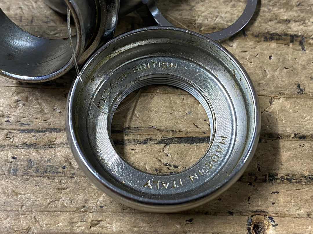 KO489 カンパニョーロ CAMPAGNOLO レコード Record 1"x24tpi-BRITISH ヘッドセット ヘッドパーツ ※グリス汚れ