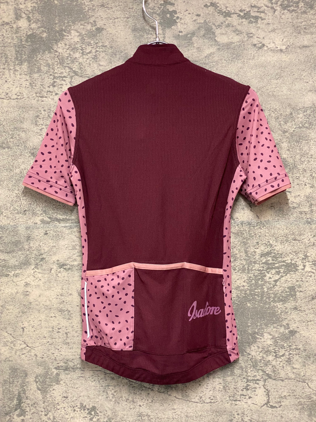 JM536 イザドア Isadore CLIMBER'S JERSEY 半袖 サイクルジャージ 赤 XS ※背面ポケット小穴あり