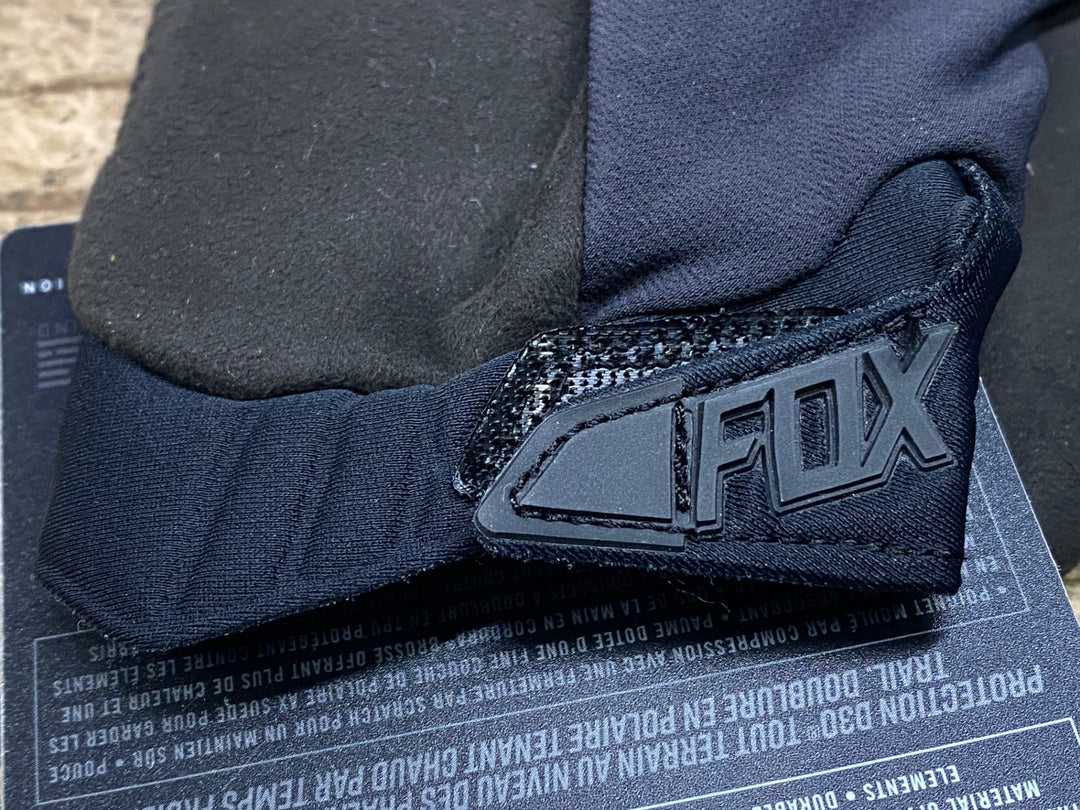 JK302 FOX DEFEND FIRE 長指グローブ 黒 S