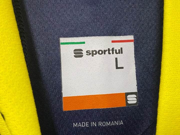 KJ825 スポーツフル sportful 半袖 サイクルジャージ 黃 紺 L SAXO BANK