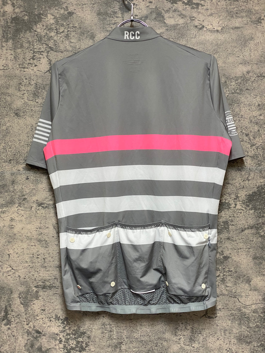 KN765 ラファ Rapha RCC PRO TEAM MIDWEIGHT JERSEY 半袖 サイクルジャージ グレー L
