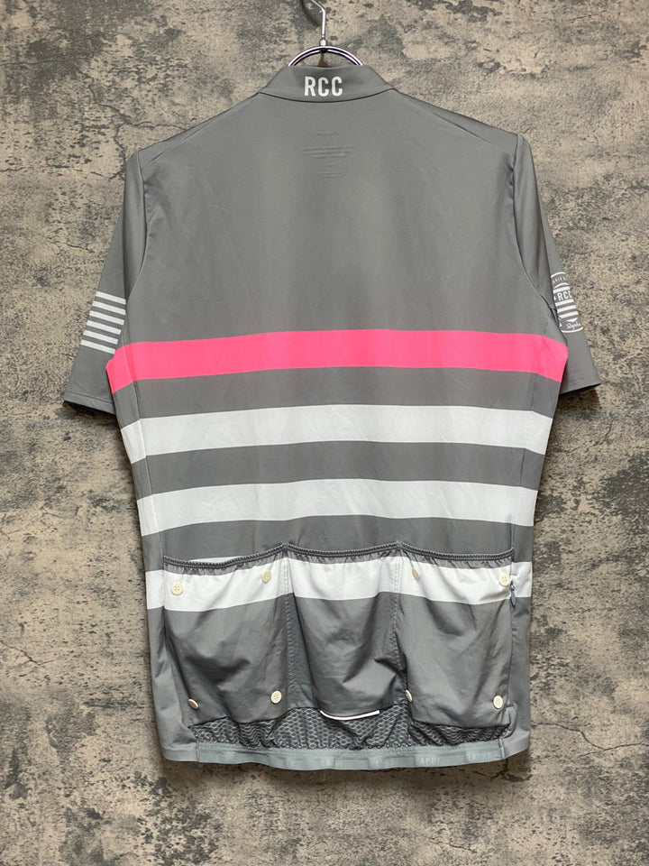 KN765 ラファ Rapha RCC PRO TEAM MIDWEIGHT JERSEY 半袖 サイクルジャージ グレー L