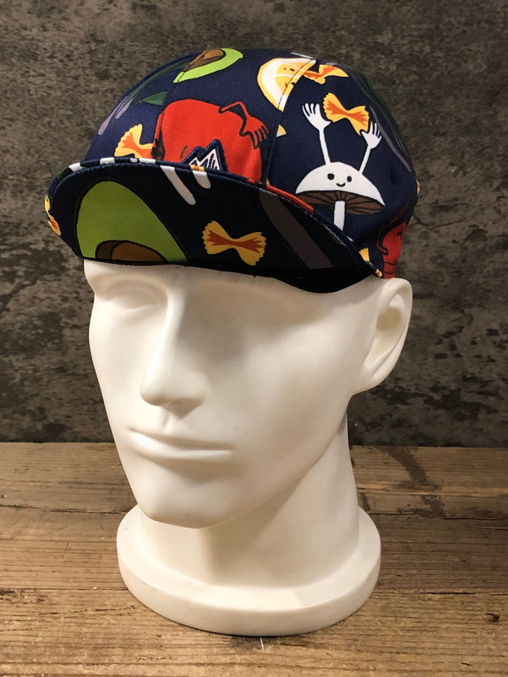KM418 ポールスミス Paul Smith サイクルキャップ 紺 総柄 フリーサイズ