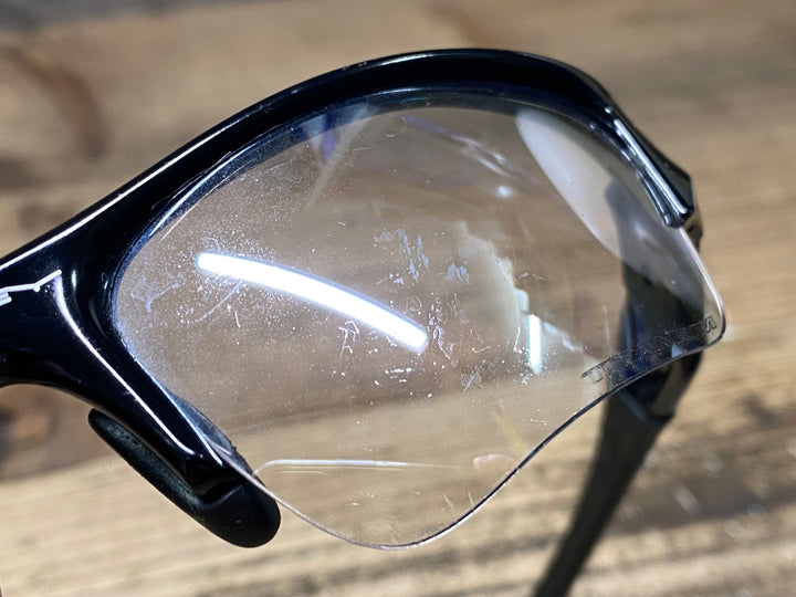 JO258 オークリー OAKLEY FLAK サングラス アイウェア 黒 TITANIUM ※レンズ傷