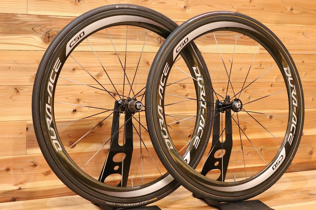 シマノ SHIMANO デュラエース DURA-ACE WH-9000-C50-TU シマノ 11S/12S カーボン チューブラー ロードバイク ホイールセット 【広島店】