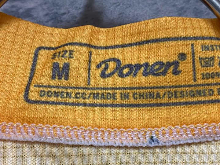 JY889 ドネン Donen 半袖 サイクルジャージ 黃 赤 M
