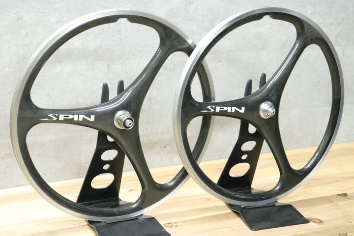 スピン SPIN バトンホイール 26インチ MTB アルミ/カーボン クリンチャー ホイールセット トライスポーク シマノ 10S 【さいたま浦和店】