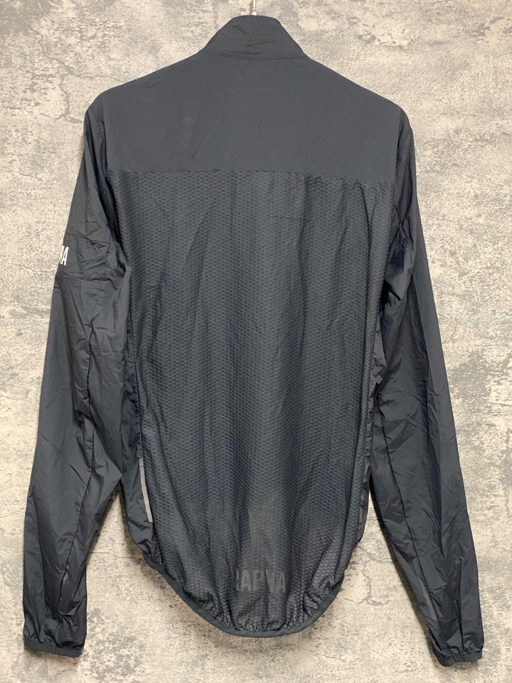 KM410 ラファ Rapha PRO TEAM LIGHTWEIGHT WIND JACKET 長袖 ウィンドブレーカー 黒 S