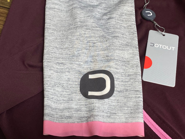 KM230 ドットアウト DOTOUT FANATICA JERSEY 半袖 サイクルジャージ 赤グレー S