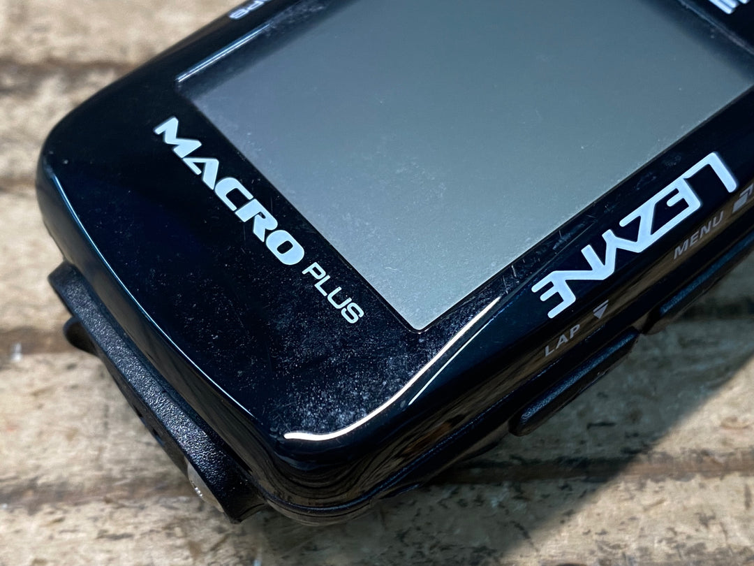 IR099 レザイン LEZYNE MACRO PLUS GPS サイクルコンピューター 黒 動作確認済