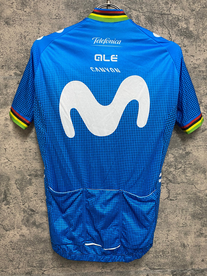 JS481 アレ ALE 半袖 サイクルジャージ 水 movistar アルカンシェル ※サイズ不明