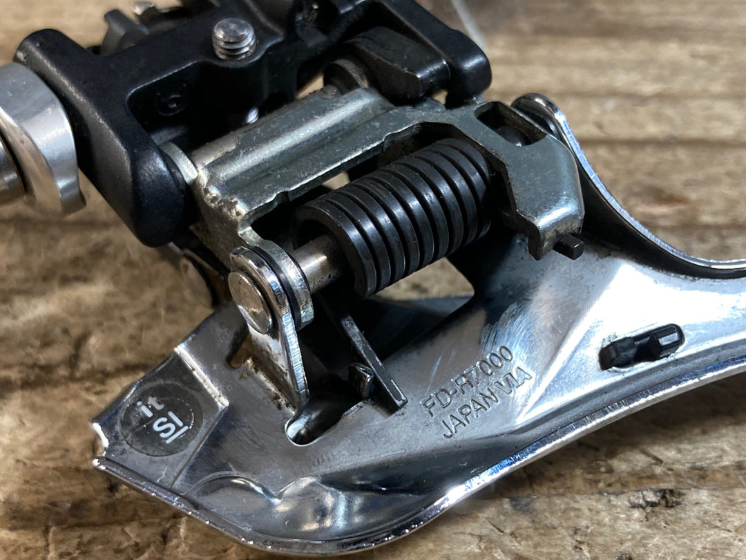 KB044 シマノ SHIMANO 105 FD-R7000 直付 フロントディレイラー 2s ※キャップ欠品