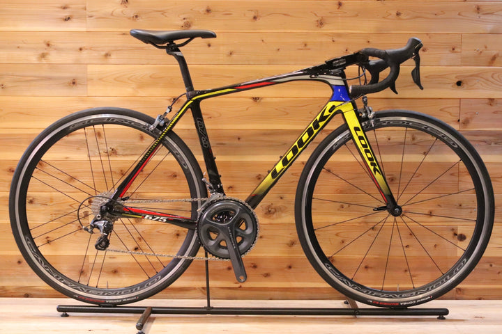 ルック LOOK 675 LIGHT 2015モデル XSサイズ シマノ アルテグラ 6800 11S CAMPAGNOLO シロッコ SCIROCCO 17C カーボン ロードバイク 【広島店】