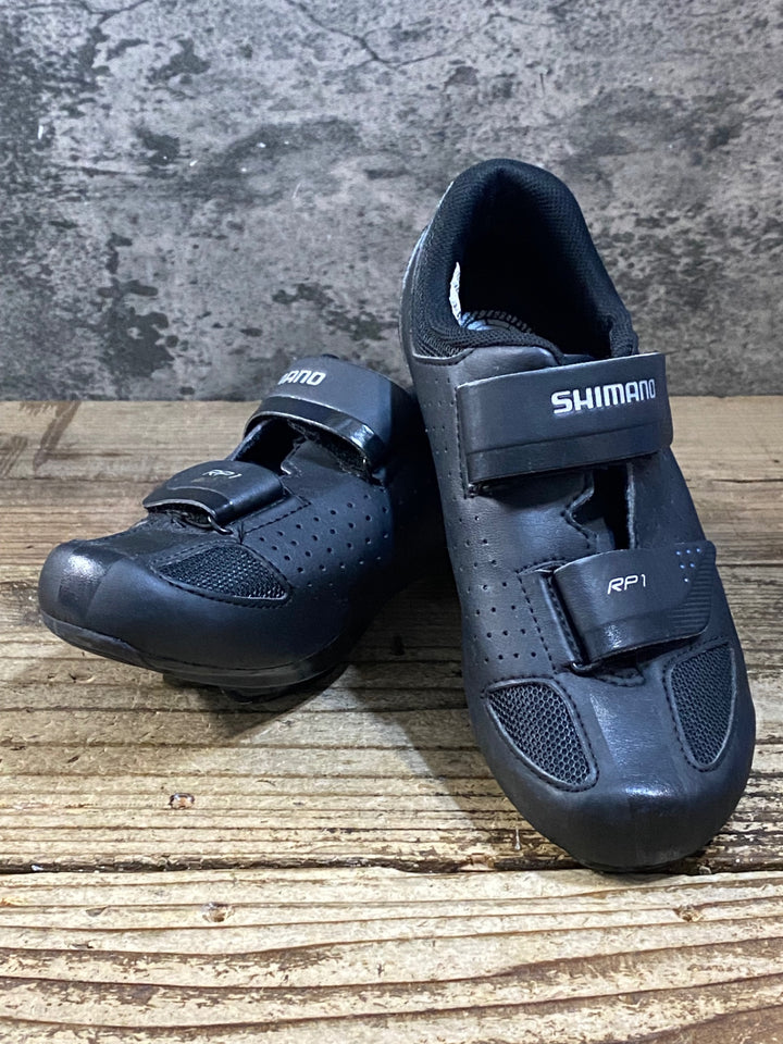 KG401 シマノ SHIMANO RP1 SH-RP100-S L ビンディングシューズ 黒 SPD 3穴 EU38 ※ペン字あり