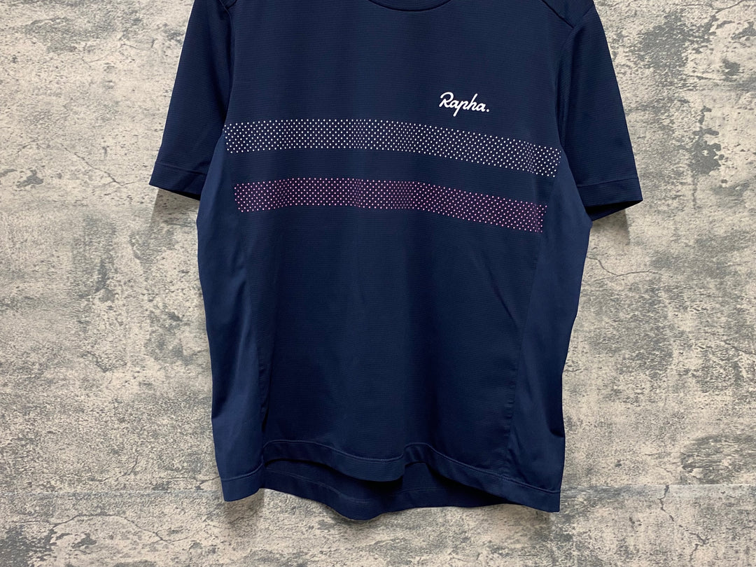 JY090 ラファ Rapha WOMEN'S EXPLORE TECHNICAL T-SHIRT 半袖 Tシャツ レディース 紺 M
