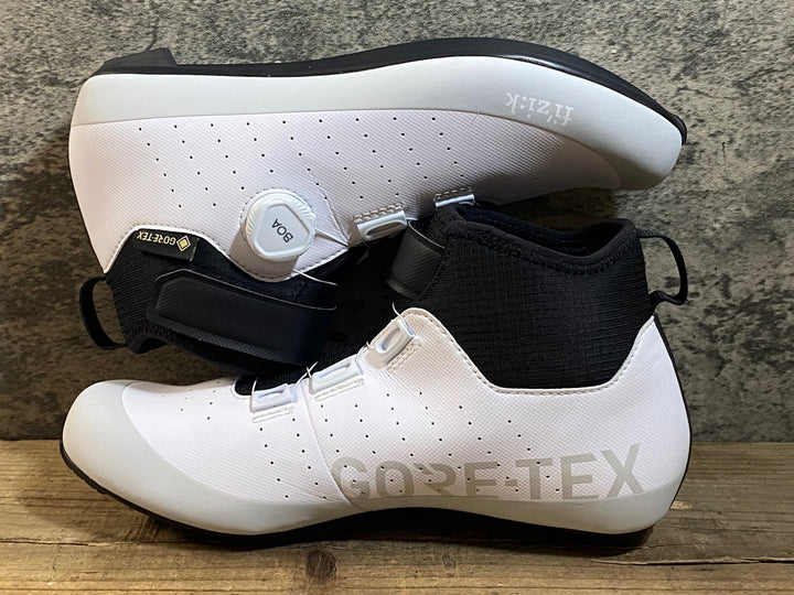 KJ342 フィジーク fizik TEMPO ARTICA GTX ビンディングシューズ 白 EU42