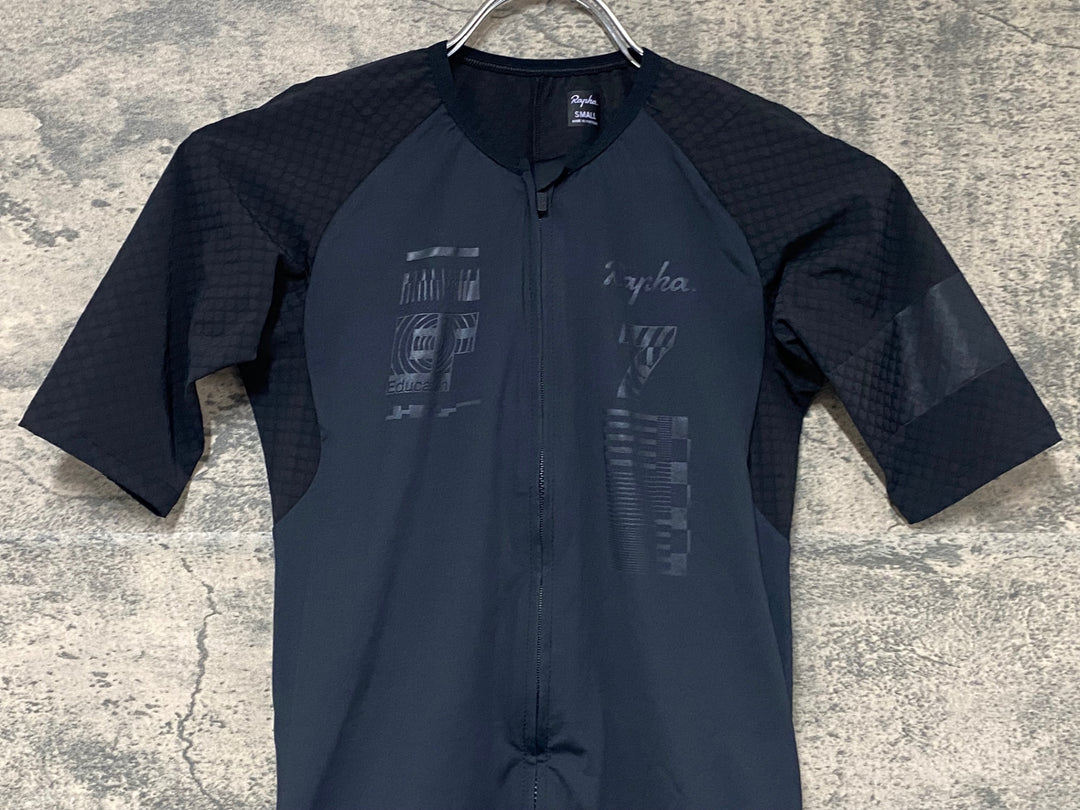 KJ684 ラファ Rapha MEN'S PRO TEAM AERO JERSEY - BLACKOUT 半袖 サイクルジャージ 黒 S